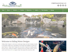 Tablet Screenshot of fallingwaterdesigns.com